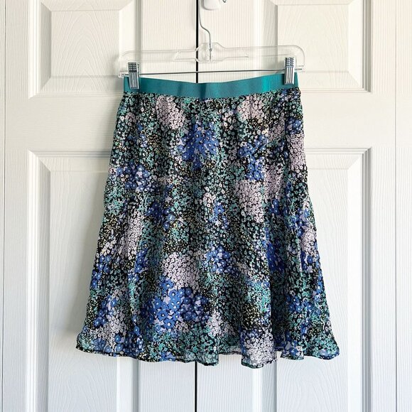 Anthropologie Maeve Multi-Color Floral Print Mini Skirt Women's Size Small S - Picture 3 of 6
